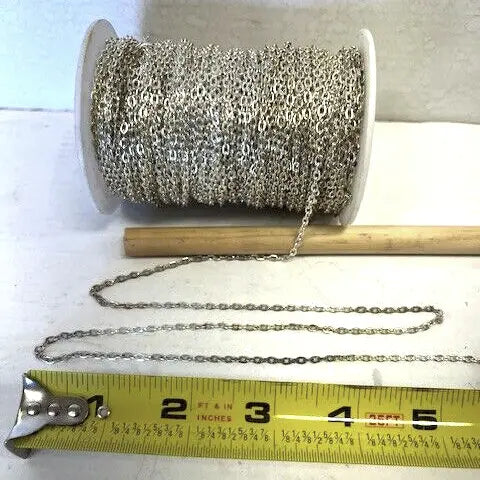 4 Feet All Scales SILVER Metal Hobby Chain for LGB, USA Trains, Flatcar Loads, Cranes and more My Store