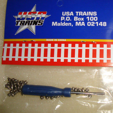 USA TRAINS R80002 - 50 Stainless Steel Track Lock Hex Head Screws
