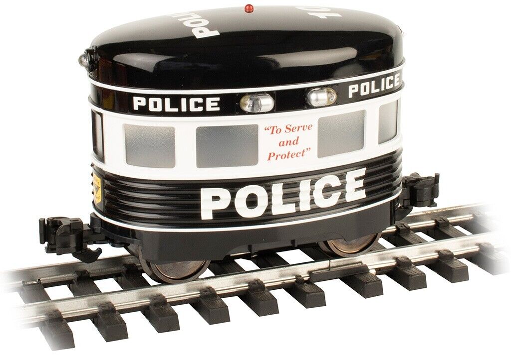 Bachmann Aristocraft Eggliner 96286 POLICE DEPARTMENT with Flashing Lights Egg Liner