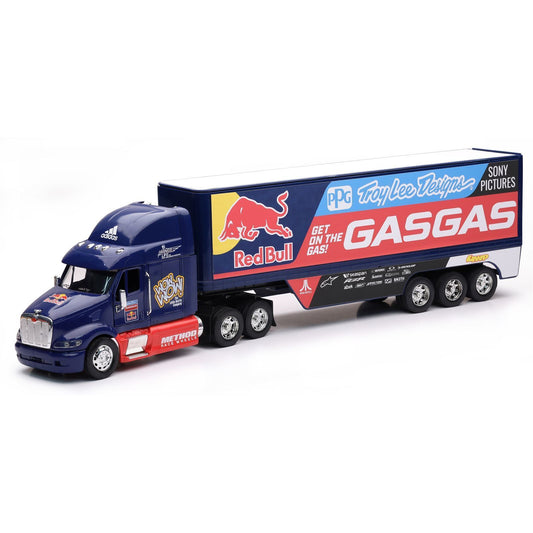G-Scale GASGAS Red Bull Racing Truck Troy Lee Diecast PETERBILT 11053
