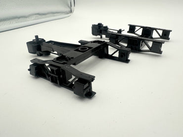 2 BACHMANN G-SCALE Standard Arch Bar FREIGHT TRUCKS with Knuckle Couplers