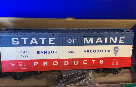 USA Trains Custom State of Maine Steel Boxcar R19142A #4035 - Roll-EZ Exclusive