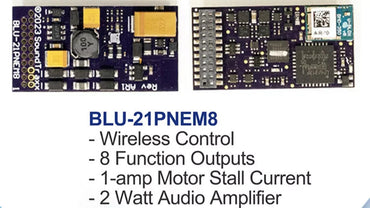 Soundtraxx 884608 Blunami BLU-21PNEM8 Digital Sound Decoder for Steam-2