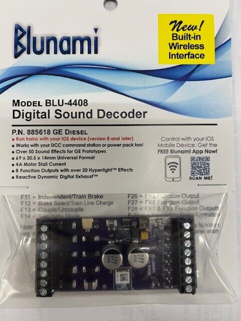 Soundtraxx BLU-4408 885618 Blunami GE Diesel 8 Function Universal