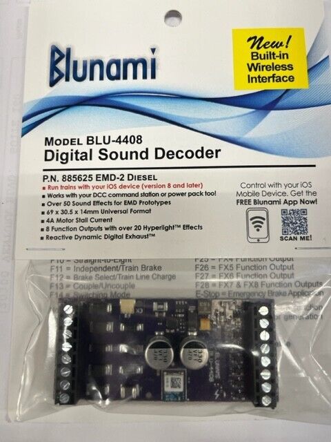 Soundtraxx BLU-4408 885625 Blunami EMD-2 Diesel 8 Function Universal