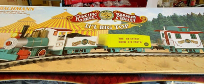 BACHMANN Lil Big Top Circus Train Set - Ringling Bros Barnum & Bailey, No Track or Power