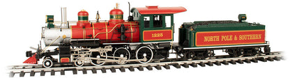 BACHMANN G 91805 Christmas 4-6-0 with Metal Gears and Rods - SOUND READY, OPEN BOX