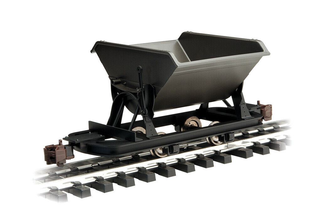 Bachmann 92504 Gray V-Dump Car with Metal Wheels and Knuckle Couplers