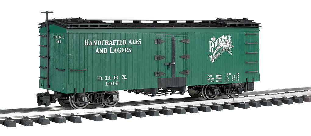 Bachmann 93204 Rohrbach Brewing Co Reefer With Metal Wheels - Green