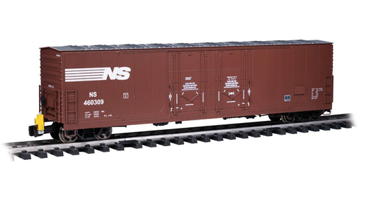 BACHMANN ARISTO 93553 53' Evans Norfolk Southern Boxcar with EOT 'FRED' Light