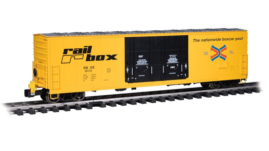 BACHMANN ARISTO 93554 53' Evans Railbox Boxcar with EOT 'FRED' Light