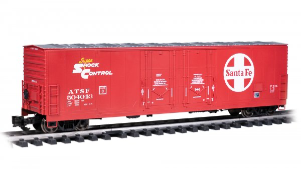 Bachmann 93570 G-Scale Aristo 53' Evans Boxcar - Santa Fe Red ATSF