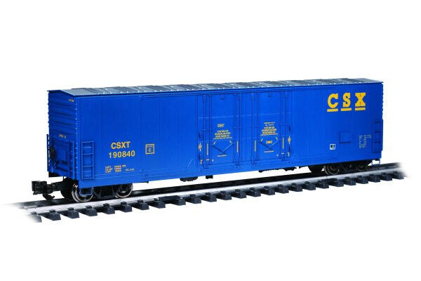 Bachmann 93571 G-Scale Aristo 53' Evans Boxcar - CSX #190840 Blue