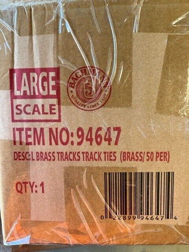 Bachmann 94647 G Scale 1' Straight Track Ties (Case of 50)