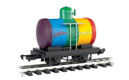 BACHMANN G Scale 98089 Lil Big Hauler Tank Car - Rainbow Spectrum Paints