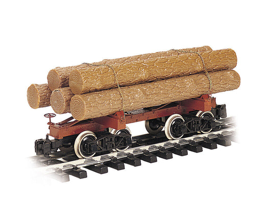 Bachmann 98490 Skeleton Log Car with Metal Wheels and Knuckle Couplers