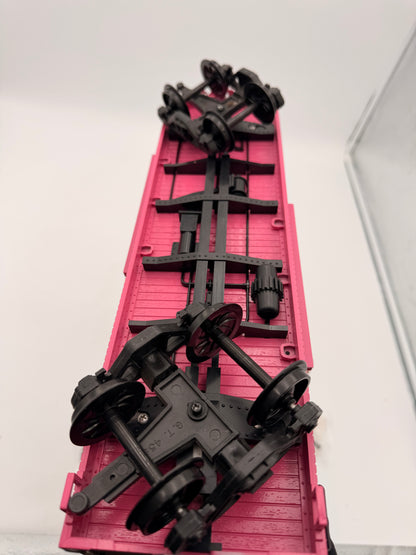 USA Trains Save a Tree Eat a Beaver PINK Reefer Boxcar - Limited Run