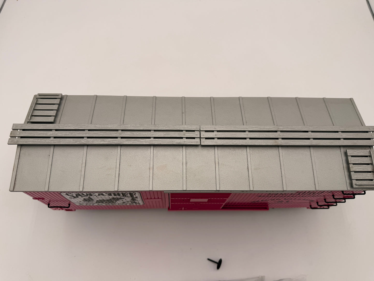 USA Trains Save a Tree Eat a Beaver PINK Reefer Boxcar - Limited Run