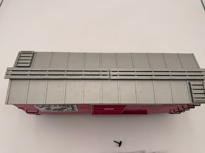 USA Trains Save a Tree Eat a Beaver PINK Reefer Boxcar - Limited Run