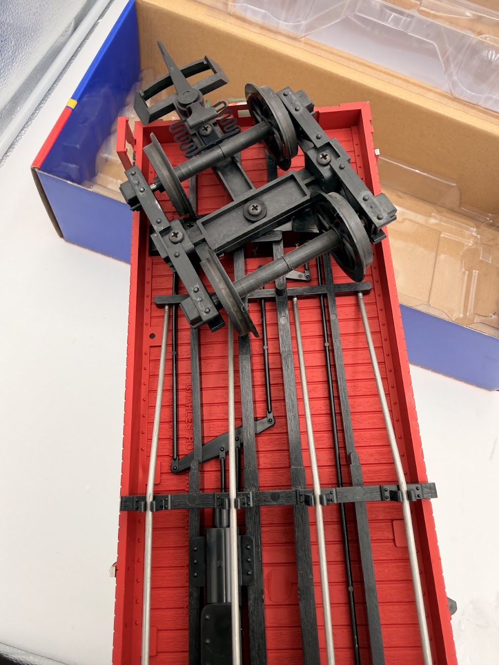 USA Trains CHRISTMAS 1992 Holiday Boxcar "Are you on my shit list"