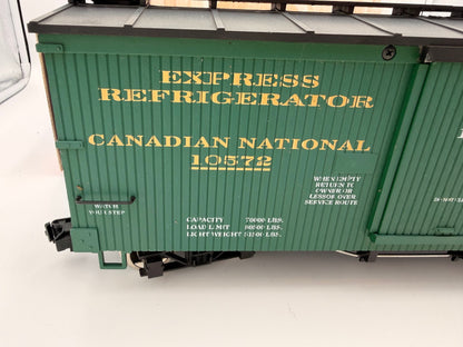 USA Trains R19082 Canadian National / REA Wood Boxcar w/ BB Metal Wheels