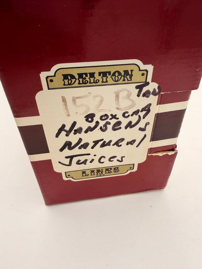 Delton Locomotive Works Hansen's Natural Premium Soda Off White 152B Boxcar - Limited Run