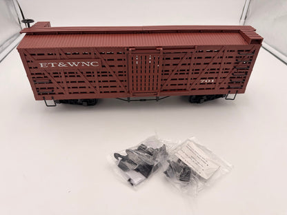 Bachmann Big Haulers G Scale Stock Car 98120 ET & WNC #701 - BROWN