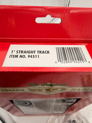 Bachmann 4 Pieces Standard Steel Alloy Straight Train Track 94511 / 94611 Indoor