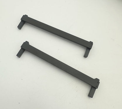 USA TRAINS 2 pieces Low End Barrier Pieces for Flat Cars - Blue or Dark Gray