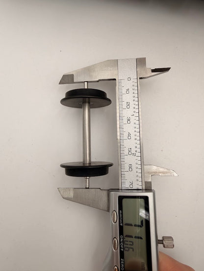 10 PAIR (20 Axels) ROLL-EZ Black Metal G Scale Train Wheels