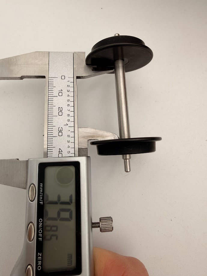 10 PAIR (20 Axels) ROLL-EZ Black Metal G Scale Train Wheels