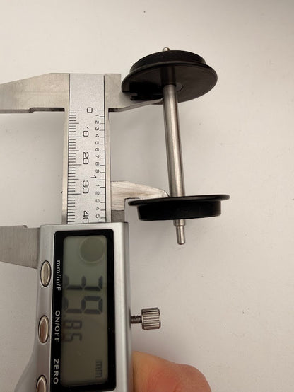 10 PAIR (20 Axels) ROLL-EZ Black Metal G Scale Train Wheels