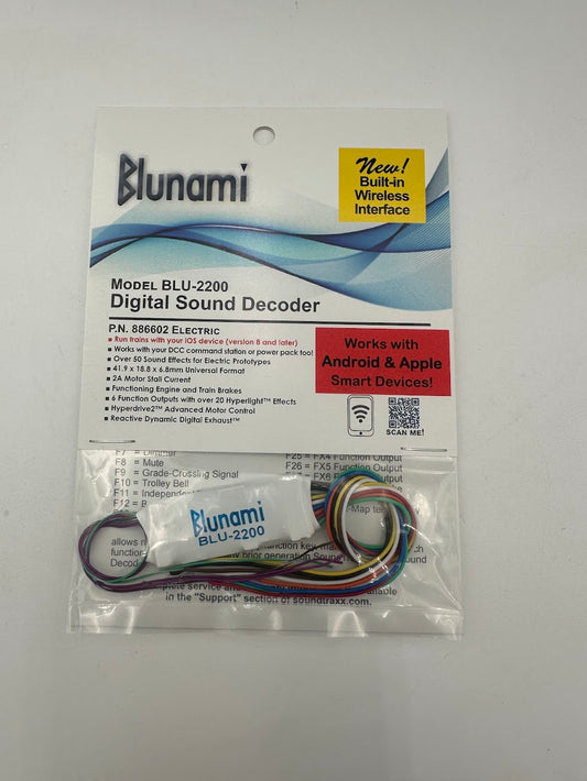 SoundTraxx 885602 - BLU-2200 Blunami Electric Sound Decoder,  Multi scale