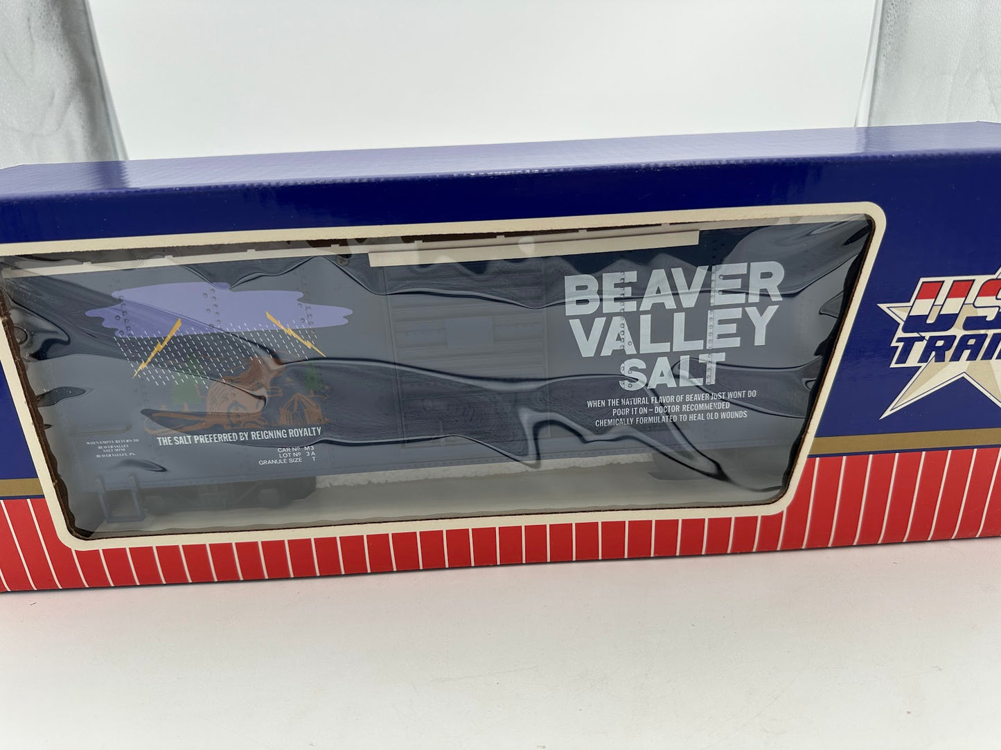 USA Trains Beaver Valley Salt Blue Reefer Boxcar - Limited Run