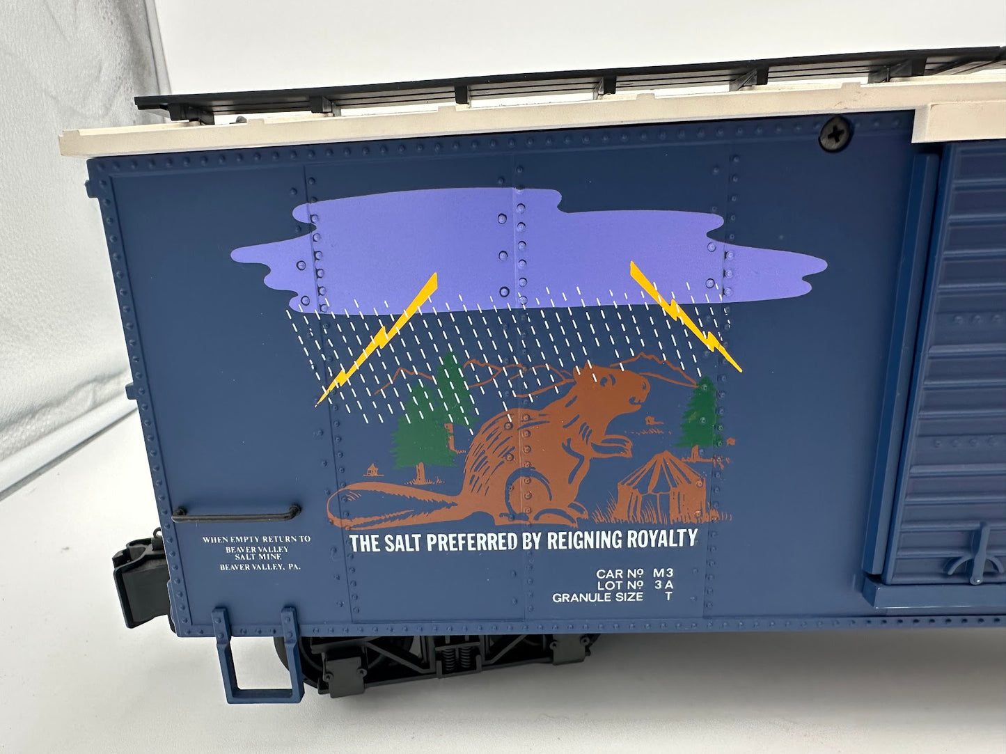 USA Trains Beaver Valley Salt Blue Reefer Boxcar - Limited Run