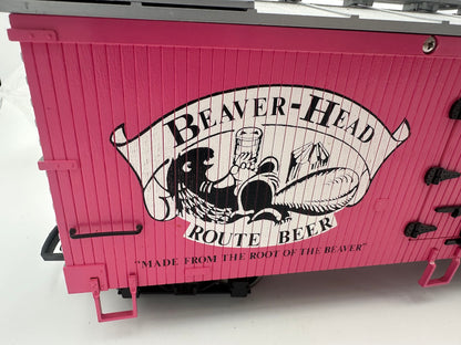 USA Trains Beaver Valley Brewing Company Reefer Pink Boxcar with Metal Wheels - Limited Run