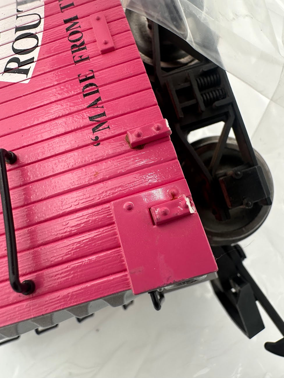 USA Trains Beaver Valley Brewing Company Reefer Pink Boxcar with Metal Wheels - Limited Run