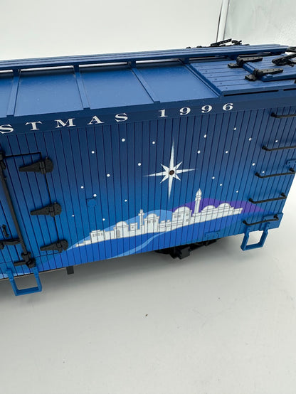 USA Trains R13014 1996 Vintage Christmas Reefer with Joseph and Mary - BLUE
