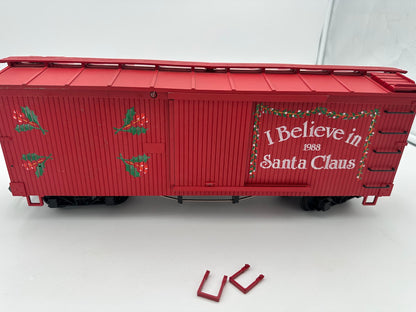 USA Trains Charles Ro 1998 Vintage Christmas Reefer I Believe In Santa Claus - RED