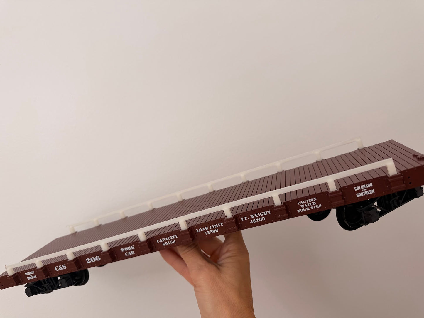 USA Trains 2 Pieces Piggyback Side Rails for Flat Car - Unpainted G Scale