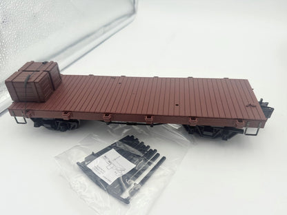 Bachmann 95699 20' Flar Car & Crates with Metal Wheels and Knuckle Couplers