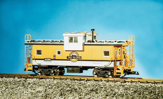 USA Trains R12105 Denver & Rio Grande D&RG Extended Vision Caboose - YELLOW/Silver
