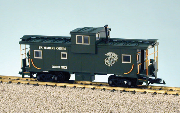 USA Trains R12127 US MARINE CORPS Extended Vision Caboose - Green