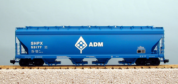 USA Trains R14125 ADMX 4-BAY Center Flow Covered Hopper - BLUE