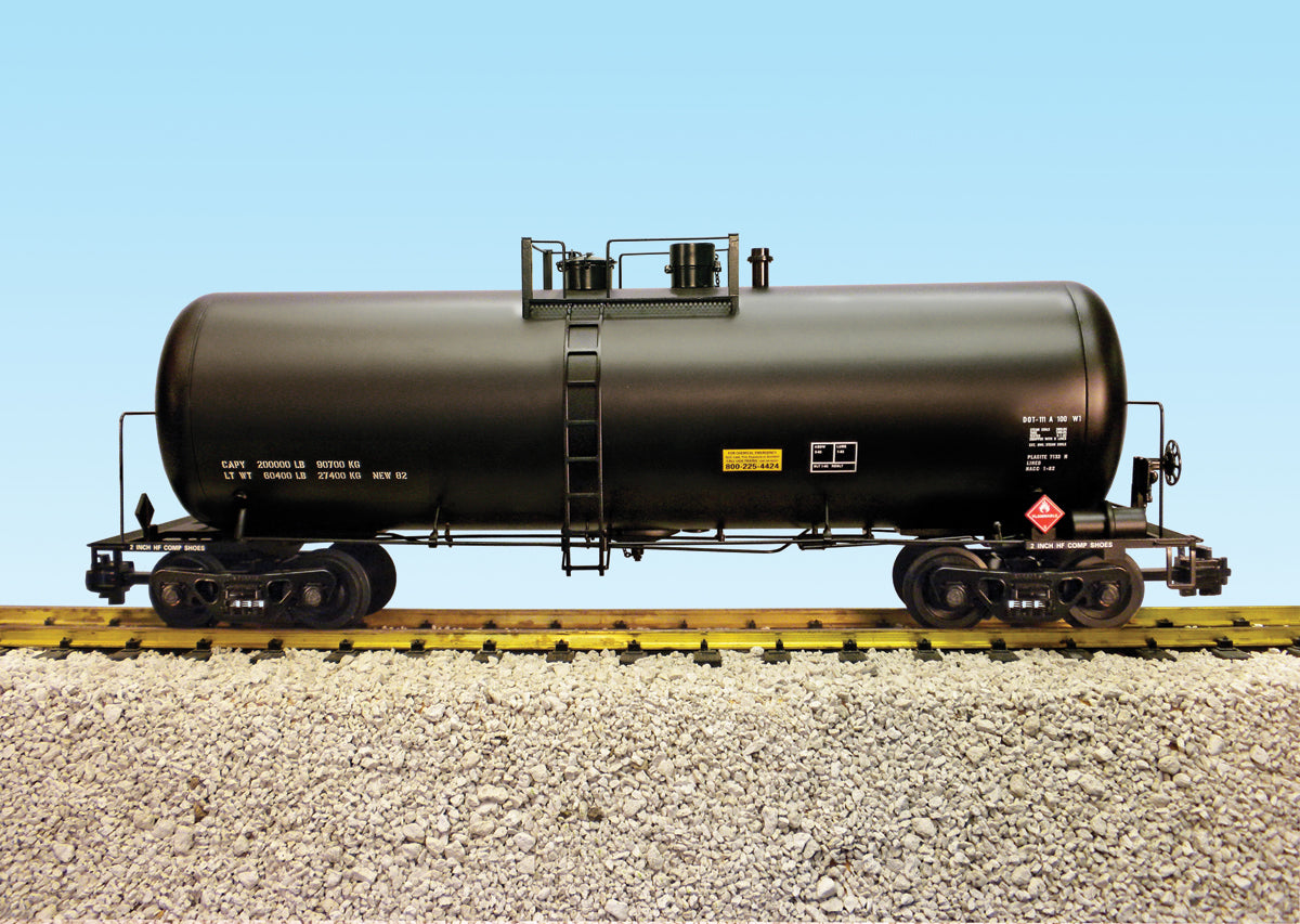 USA Trains UNDECORATED 42' Tank Car BLACK - R15250 PREORDER Dec 2026