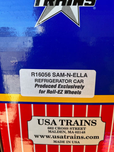 USA TRAINS R16056 SAM-N-ELLA REEFER, Custom Roll-EZ Product