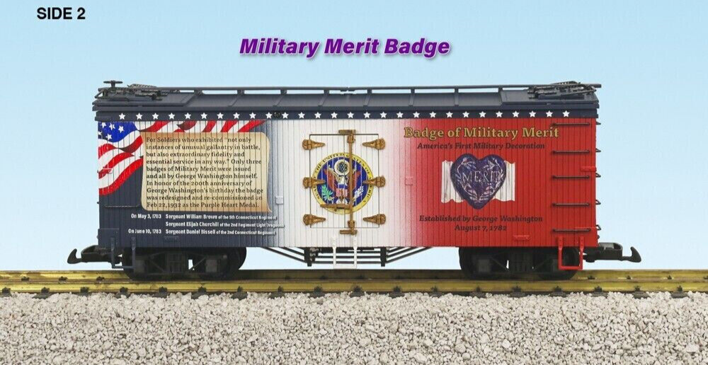 USA Trains R16057 - PURPLE HEART BADGE OF MERRIT Patriotic Reefer