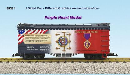 USA Trains R16057 - PURPLE HEART BADGE OF MERRIT Patriotic Reefer