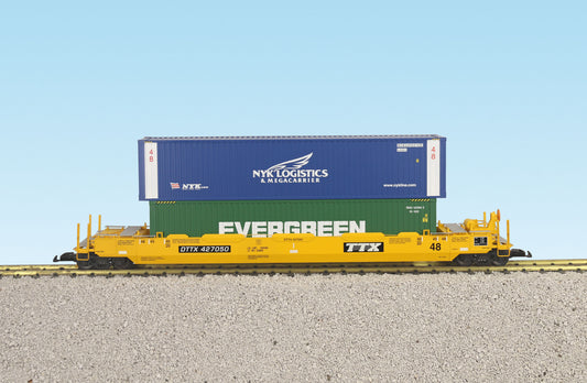 USA TRAINS INTERMODAL Flat Car with 3 Containers - R17103 TTX #3