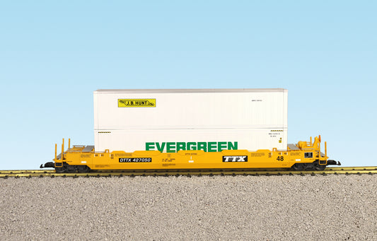 USA TRAINS INTERMODAL Flat Car with 3 Containers - R17104 TTX #4